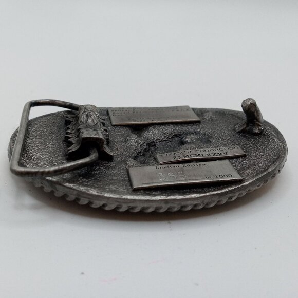 Bronc Rider Rodeo Belt Buckle Vintage 1985 Conway Springs Kansas PRCA Cowboy KS - Picture 9 of 9